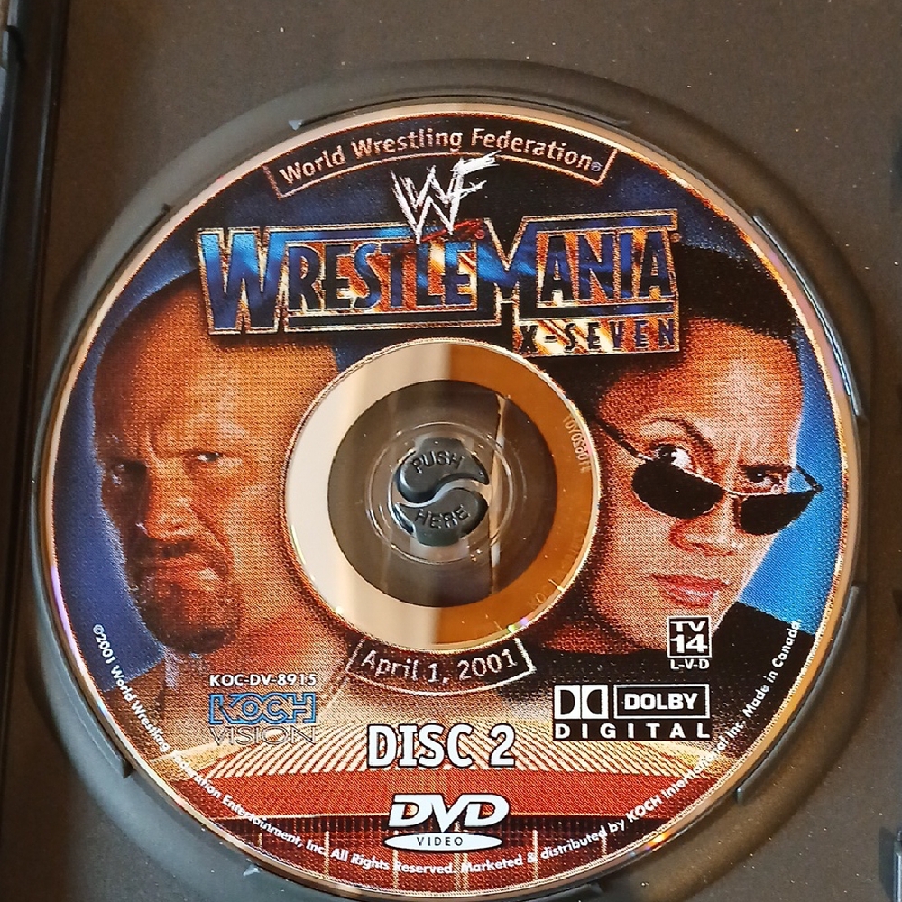 WWF Wrestlemania X7 2 Disc DVD 2001 Wrestling ~ Complete ~ Rare 17 X-Seven - Picture 5 of 6